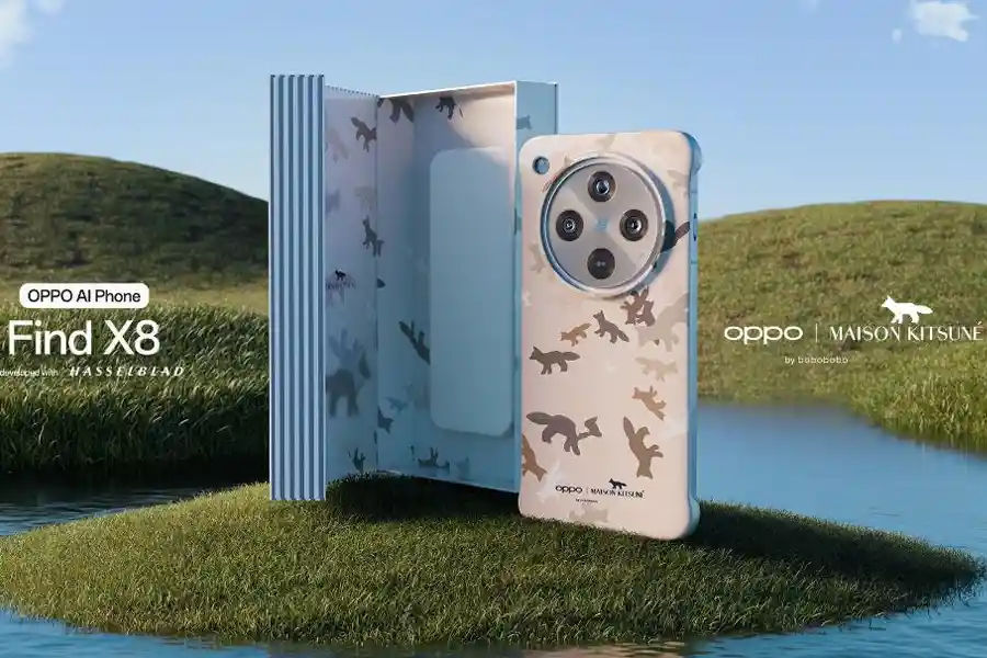 OPPO Kolaborasi Eksklusif dengan Maison Kitsuné, Luncurkan Casing Edisi Terbatas dan Pre-order Find X8 Series